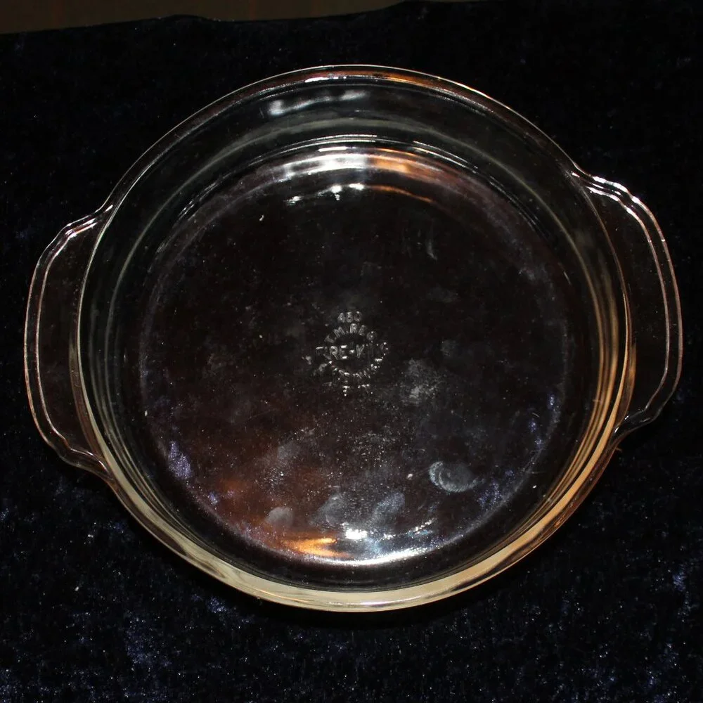 Vintage Fire-King 8 inch pie 450-Clear Glass